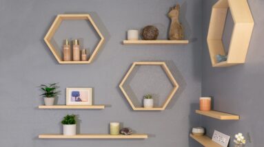 Floating Hexagon Shelves | How To Build