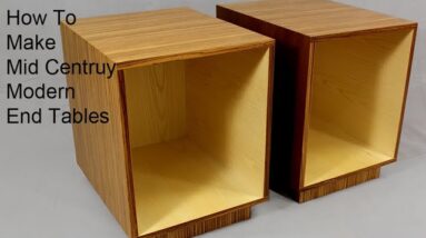 How to Build Mid Century Modern End Table