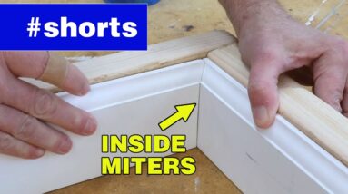 How to get baseboard miters to fit perfectly #shorts
