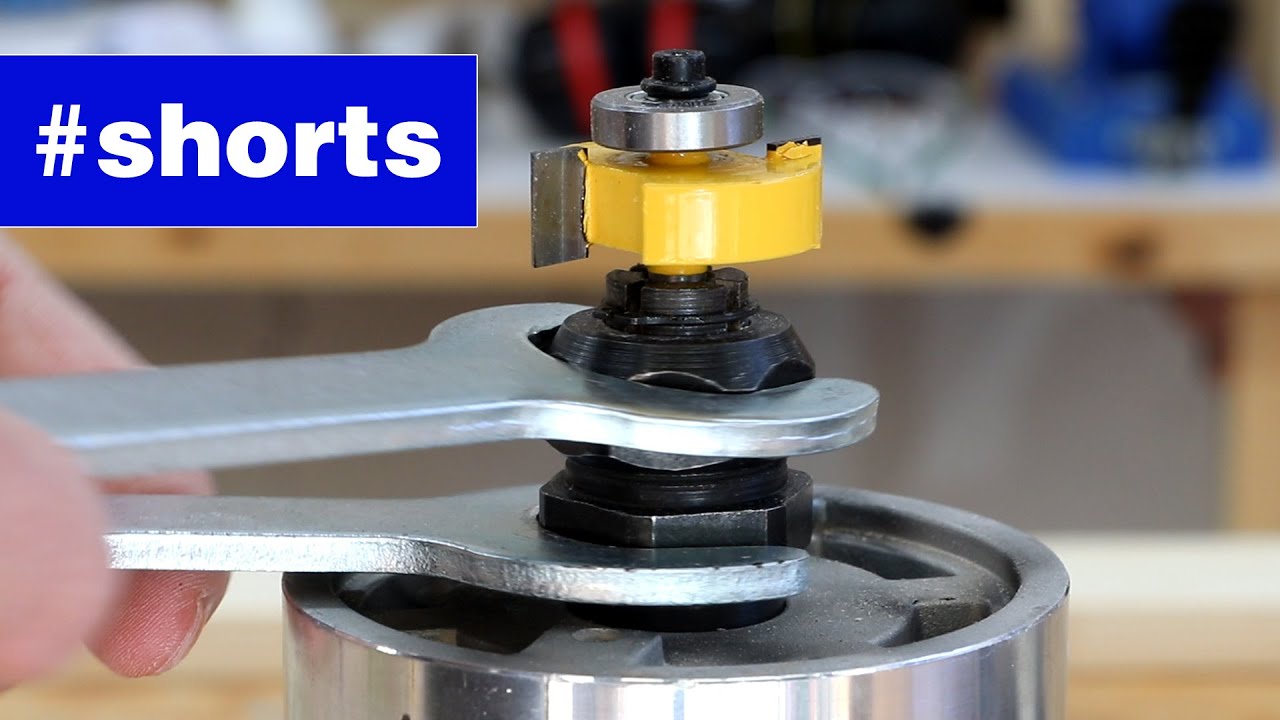 Bit Shorts How To Use An Adjustable Rabbet Bit. #shorts