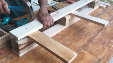 Amazing Magic Woodworking Idea // How To Make A Bar Chair From A Simple Old Pallet Easy Easy - DIY!