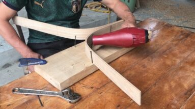 Inspirational Woodworking Ideas // How To Build Bent Wooden Chairs, Stunning Artwork - DIY!