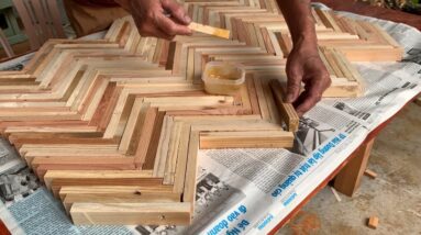 The Wood Chips Through The Hands Of The Carpenter Have Turned Into A Very Beautiful Table. How To!