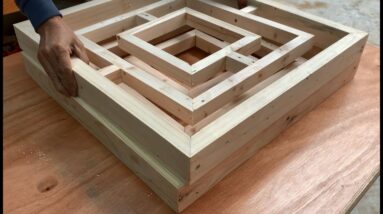 A Simple And Easy Woodworking Idea // Luxury Modern Style Wooden Table   - DIY!