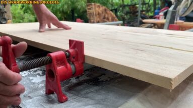 How To Make A Three tier Wooden Shelf Without Screws // Easy Woodworking - DIY!