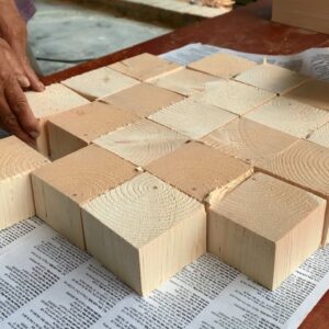 Unlimited Creative Woodworking Ideas // How To Combine Wooden Blocks Into A Great Table - DIY!