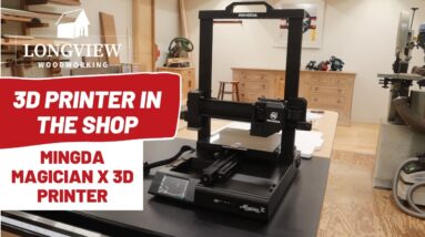 3D Printer in the Wood Shop - Mingda Magician X 3D Printer / set up review