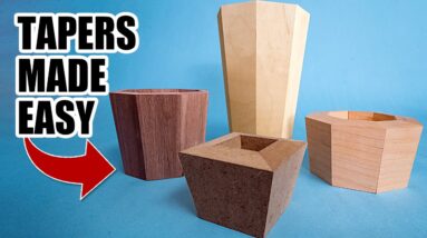 A new way to cut splayed miters! Woodworking tips and tricks.