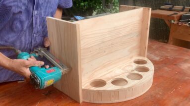 A Masterpiece Made From Beautiful Pallet Wood  How To Make A Wine Shelf Combined With A Bookshelf
