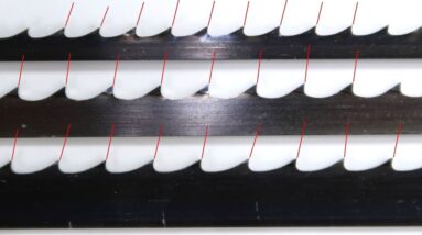 Bandsaw chatter, modifying tooth set, and making precise cuts