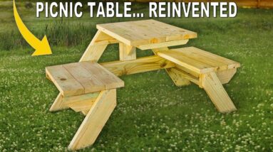 Best Picnic Table Ever? Reinvented Design with Build Plans