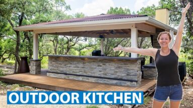 Building an Outdoor Kitchen! | From Start to Finish | Part 11
