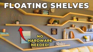 DIY Floating Wall Shelves | How To Build