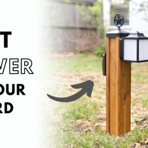 DIY Outdoor Lighting and Outlet