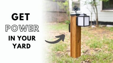 DIY Outdoor Lighting and Outlet