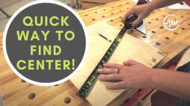 Easiest Way To Find Center! Quick Tip #shorts