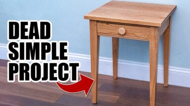 Easy woodworking project. End table.