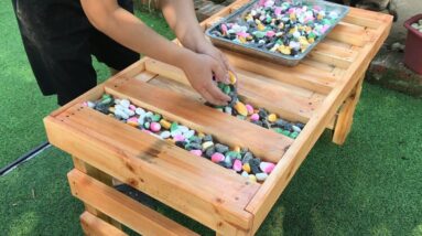 Amazing Idea Of Recycling Old Pallet // Your Own Outdoor Table With Very Unique Design -  DIY!