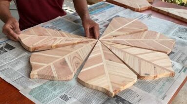 The Idea Of ​​Making A Coffee Table From Recycled Wood Is Simple And Easy // The Result Is Amazing