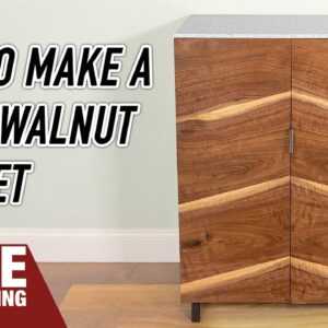 Fine Woodworking Hallway Cabinet From Solid Walnut