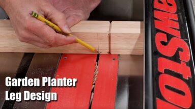 Garden Planter Box Leg Design - How to Make Planter Legs