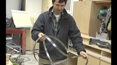 How not to unfold a bandsaw blade