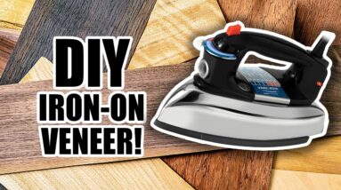 How to attach veneer with wood glue and an iron!
