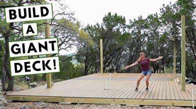 How to Build A Floating Deck | Outdoor Kitchen Part 1