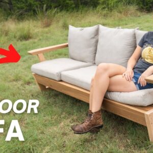 How To Build A Modern Outdoor Sofa | DIY