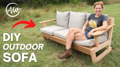 How To Build A Modern Outdoor Sofa | DIY