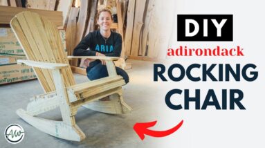 How To Build An Adirondack Rocking Chair | DIY Templates!