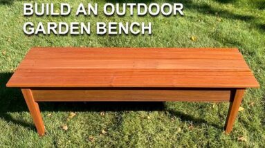How to Build an Outdoor Garden Bench