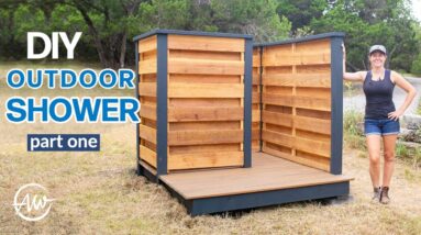 How To Build An Outdoor Shower | Part 1 | DIY Framing