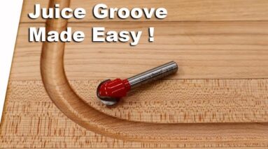 How to cut a Simple Juice Groove. #shorts