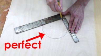 How to draw a "circle" with a square #shorts