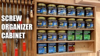 How to Make a Screw Organizer Cabinet - Simple Woodworking Project