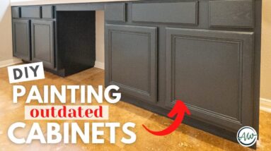 How To Paint Outdated Cabinets | Easy Inexpensive DIY Bathroom Updates