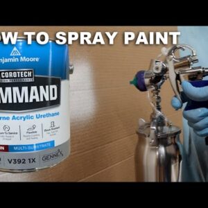 How To  spray Benjamin Moore Command Paint - FUJI HVLP