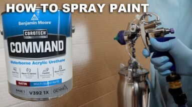 How To  spray Benjamin Moore Command Paint - FUJI HVLP