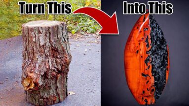 I turn rotten firewood into art.