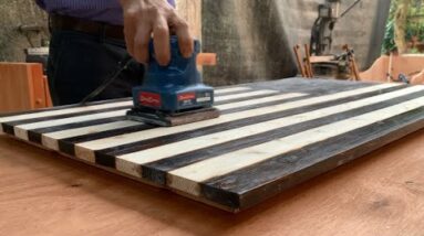 Great Efficient Wood Recycling Ideas // How To Build A Unique Table Your Own Way - DIY!
