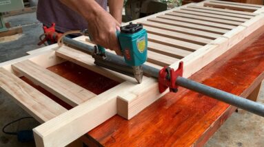 Amazing Woodworking Design // How To Make A luxurious, Modern And Sophisticated X shaped Sofa Bed