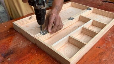 Easy woodworking // How To Make A Beautiful Wooden Fishing Float Storage Box // Woody Box