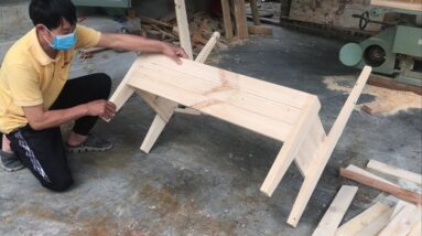 Breakthrough Woodworking Plan For Narrow Spaces // DIY Chairs With Ultra utility Storage Boxes.