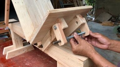 Cheap Woodworking Project At Home // DIY Your Own Adjustable Wooden Weightlifting Bench