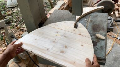 Woodworking Ideas Inspired By Mermaid // How To Make A Very Unique Fish Shaped Relaxation Chair