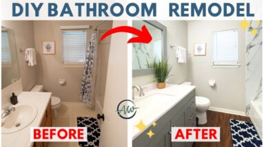 DIY Bathroom Renovation in 5 Days! How To Remodel Start To Finish | Part 2