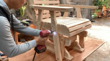 Creative Smart Woodworking Design Ideas // How To Make A Chair With A Balance Suspension System