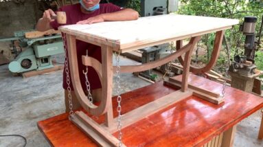 Coolest Woodworking Project Ever // The Impossible Floating Table !!  Anti gravity Structure