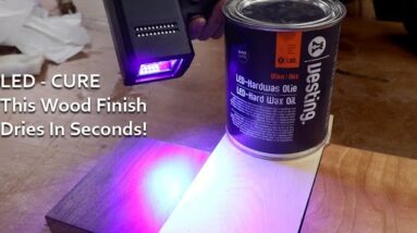 LED Wood Finish Dries in Seconds! Vesting LED-Hard Wax Oil